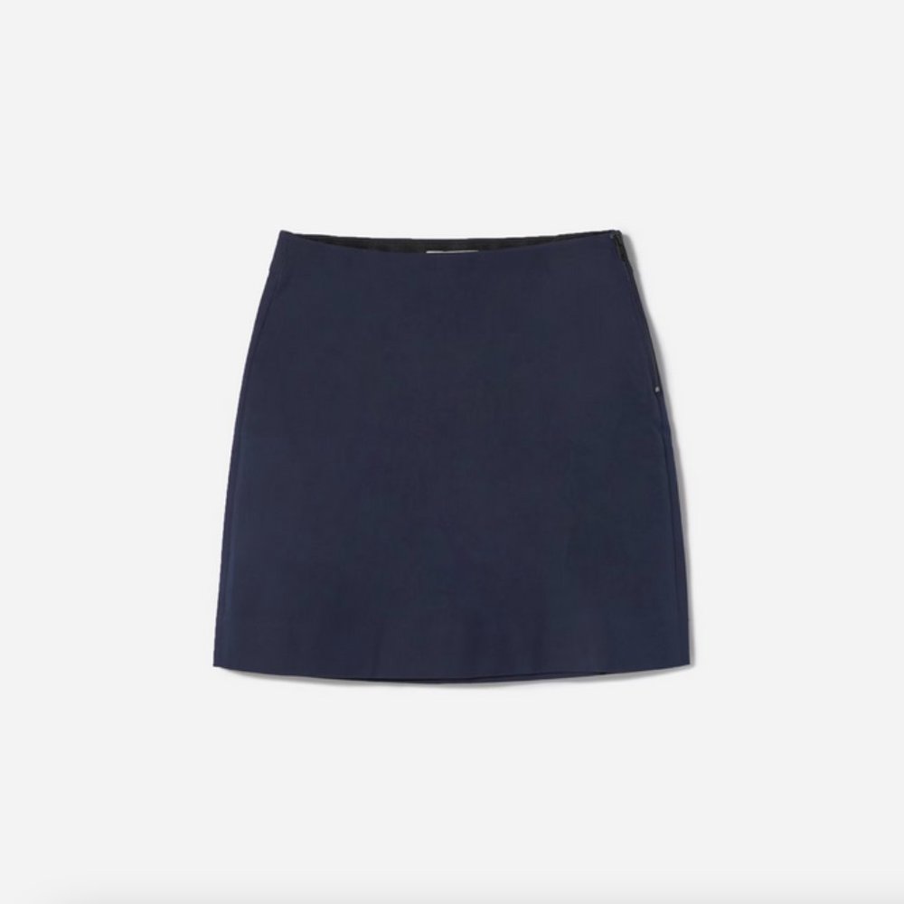 Navy Blue Mini Skirt